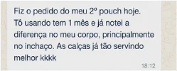 Mensagem de cliente no WhatsApp: 